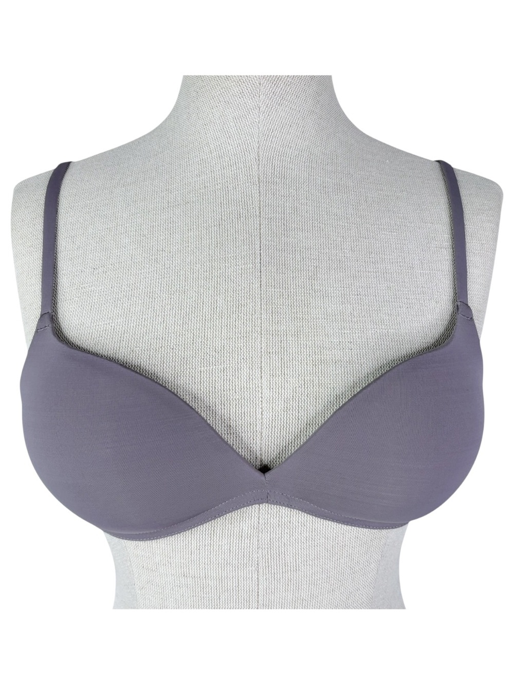 Pepper Zero-G Wirefree Lift Up Bra sz 36AA * Push Up Padded Push-Up Soft Gray